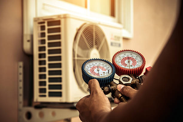 Professional Air Conditioning Service technician working in Prosperity, SC